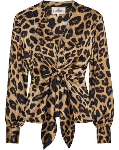 Karmamia Copenhagen - Blair Bluse - Hammered Leopard